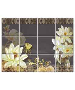 NISH! Lotus Wall Tiles #031 - Ceramic, Digital Poster Tiles