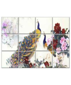 Peacock Wall Tiles #027 - Ceramic, Digital Wall Tiles