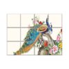 Peacock Wall Tiles #028 - Ceramic, Digital Wall Tiles