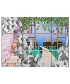 Peacock Wall Tiles #035 - Ceramic, Digital Wall Tiles