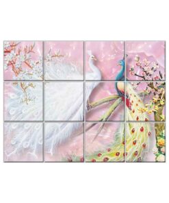 Peacock Wall Tiles #036 - Ceramic, Digital Wall Tiles