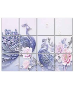 Peacock Wall Tiles #039 - Ceramic, Digital Wall Tiles
