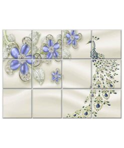 Peacock Wall Tiles #055 - Ceramic, Digital Wall Tiles