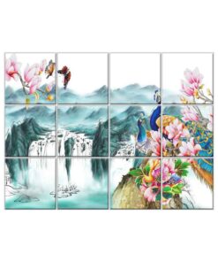 Peacock Wall Tiles #064 - Ceramic, Digital Wall Tiles