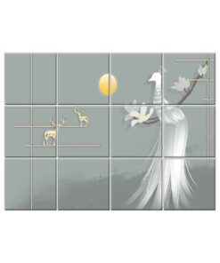 Peacock Wall Tiles #074 - Ceramic, Digital Wall Tiles