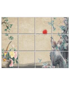 Peacock Wall Tiles #075 - Ceramic, Digital Wall Tiles