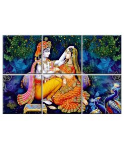 NISH! Radha Krishna Wall Tiles #050 - Ceramic, Digital Wall Tiles