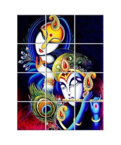 NISH! Radha Krishna Wall Tiles #052 - Ceramic, Digital Wall Tiles