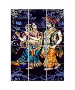 NISH! Radha Krishna Wall Tiles #053 - Ceramic, Digital Wall Tiles
