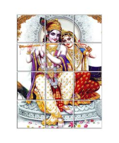 NISH! Radha Krishna Wall Tiles #073 - Ceramic, Digital Wall Tiles