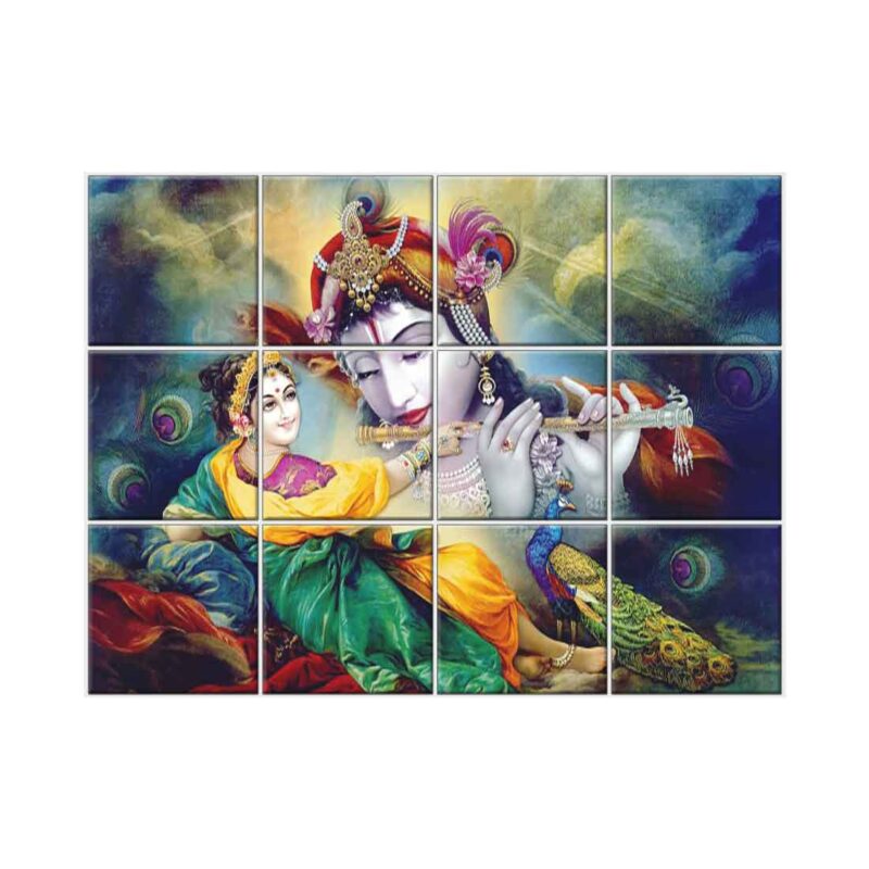 NISH! Radha Krishna Wall Tiles 101 Ceramic, Digital Wall Tiles NISH!