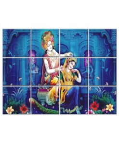 NISH! Radha Krishna Wall Tiles #105 - Ceramic, Digital Wall Tiles