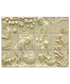 3D Effect Wall Tiles #132 - Ceramic, Digital Wall Tiles