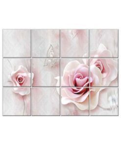 NISH! Rose Wall Tiles #017 - Ceramic, Digital Poster Wall Tiles