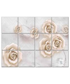 NISH! Rose Wall Tiles #018 - Ceramic, Digital Poster Wall Tiles