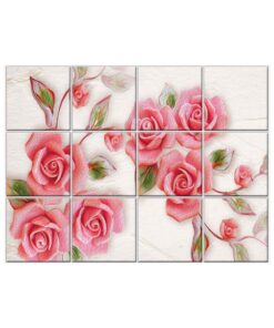 NISH! Rose Wall Tiles #027 - Ceramic, Digital Poster Wall Tiles