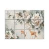 NISH! Rose Wall Tiles #029 - Ceramic, Digital Poster Wall Tiles