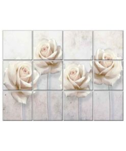 NISH! Rose Wall Tiles #030 - Ceramic, Digital Poster Wall Tiles