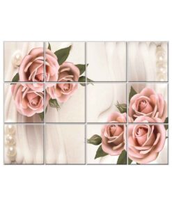 NISH! Rose Wall Tiles #032 - Ceramic, Digital Poster Wall Tiles