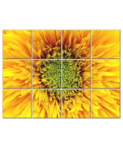 Sunflower Tile Mural  #014 - Ceramic, Digital Wall Tiles