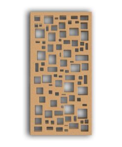 MDF Jali Partition Panel – Abstract Carved Design for Home Decor, Room Divider & Wall Accents - 113 #02 - MDF 12mm Thick, Custom Sizes Available
