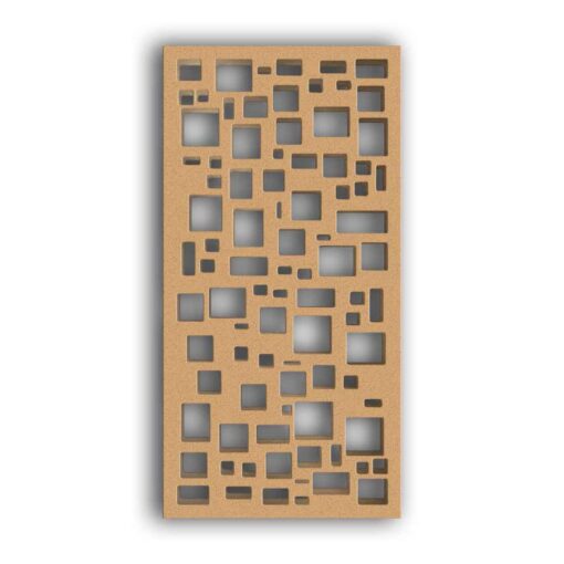 MDF Jali Partition Panel – Abstract Carved Design for Home Decor, Room Divider & Wall Accents - 113 #02 - MDF 12mm Thick, Custom Sizes Available