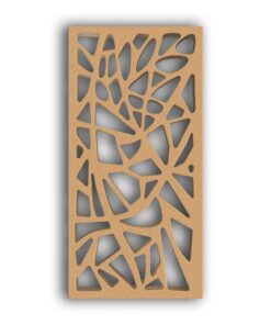 MDF Jali Partition Panel – Abstract Carved Design for Home Decor, Room Divider & Wall Accents - 113 #05 - MDF 12mm Thick, Custom Sizes Available