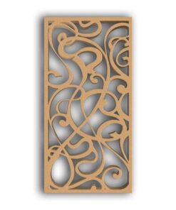 MDF Jali Partition Panel – Abstract Carved Design for Home Decor, Room Divider & Wall Accents - 113 #06 - MDF 12mm Thick, Custom Sizes Available