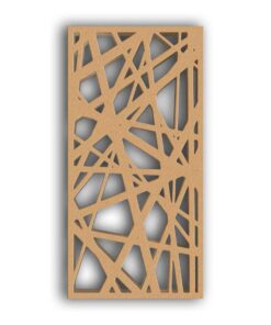 MDF Jali Partition Panel – Abstract Carved Design for Home Decor, Room Divider & Wall Accents - 113 #11 - MDF 12mm Thick, Custom Sizes Available