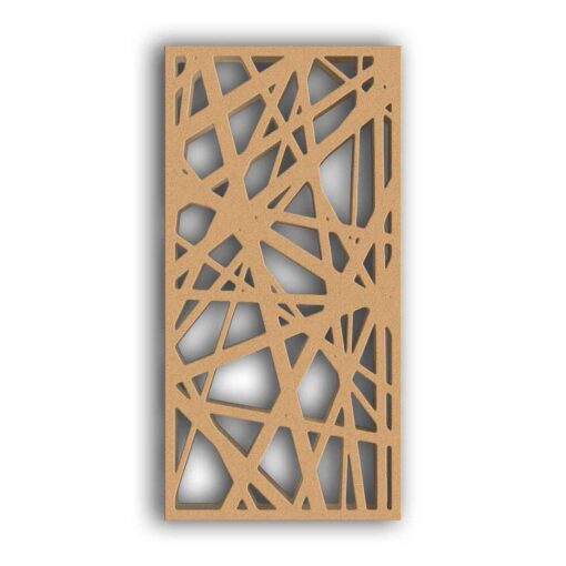 MDF Jali Partition Panel – Abstract Carved Design for Home Decor, Room Divider & Wall Accents - 113 #11 - MDF 12mm Thick, Custom Sizes Available
