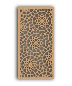 MDF Jali Partition Panel – Geometric Carved Design for Home & Office #113-01 - MDF 12mm Thick, Custom Sizes Available