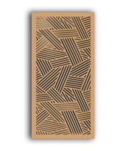 MDF Jali Partition Panel – Geometric Carved Design for Home & Office #113-02 - MDF 12mm Thick, Custom Sizes Available