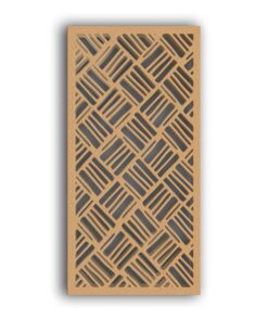 MDF Jali Partition Panel – Geometric Carved Design for Home & Office #113-03 - MDF 12mm Thick, Custom Sizes Available