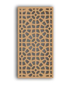 MDF Jali Partition Panel – Geometric Carved Design for Home & Office #113-04 - MDF 12mm Thick, Custom Sizes Available