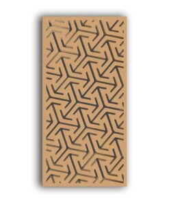 MDF Jali Partition Panel – Geometric Carved Design for Home & Office #113-08 - MDF 12mm Thick, Custom Sizes Available