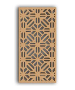 MDF Jali Partition Panel – Geometric Carved Design for Home & Office #113-12 - MDF 12mm Thick, Custom Sizes Available