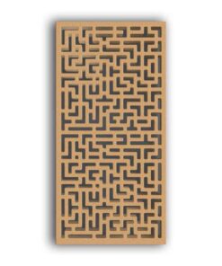 MDF Jali Partition Panel – Geometric Carved Design for Home & Office #113-13 - MDF 12mm Thick, Custom Sizes Available