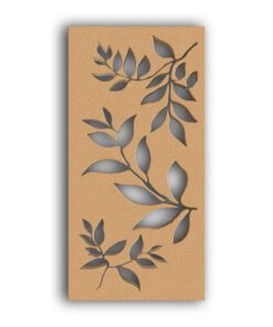 MDF Jali Partition Panel – Nature Inspired Design for Home & Office Interiors #113-02 - MDF 12mm Thick, Custom Sizes Available