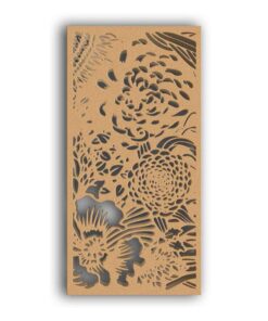 MDF Jali Partition Panel – Nature Inspired Design for Home & Office Interiors #113-05 - MDF 12mm Thick, Custom Sizes Available