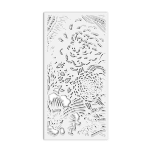 WPC / PVC Jali Partition Panel – Nature Inspired Design for Home & Office Interiors #113-05 - WPC / PVC 12mm Thick, Custom Sizes Available