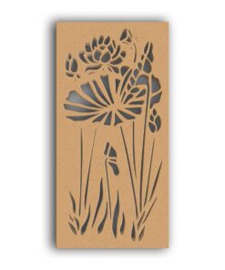 MDF Jali Partition Panel – Nature Inspired Design for Home & Office Interiors #113-06 - MDF 12mm Thick, Custom Sizes Available