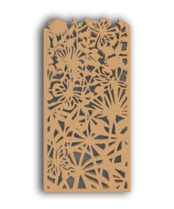 MDF Jali Partition Panel – Nature Inspired Design for Home & Office Interiors #113-07 - MDF 12mm Thick, Custom Sizes Available