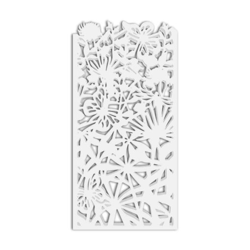 WPC / PVC Jali Partition Panel – Nature Inspired Design for Home & Office Interiors #113-07 - WPC / PVC 12mm Thick, Custom Sizes Available