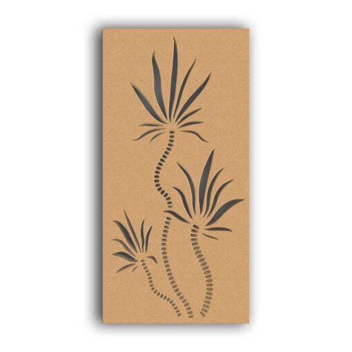 MDF Jali Partition Panel – Nature Inspired Design for Home & Office Interiors #113-08 - MDF 12mm Thick, Custom Sizes Available