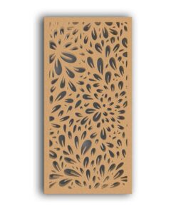 MDF Jali Partition Panel – Nature Inspired Design for Home & Office Interiors #113-17 - MDF 12mm Thick, Custom Sizes Available