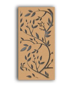 MDF Jali Partition Panel – Nature Inspired Design for Home & Office Interiors #113-22 - MDF 12mm Thick, Custom Sizes Available