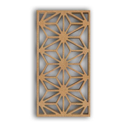 MDF Jali Partition Panel #528 - MDF 12mm Thick, Custom Sizes Available