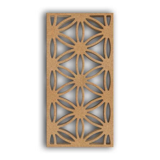 MDF Jali Partition Panel #529 - MDF 12mm Thick, Custom Sizes Available
